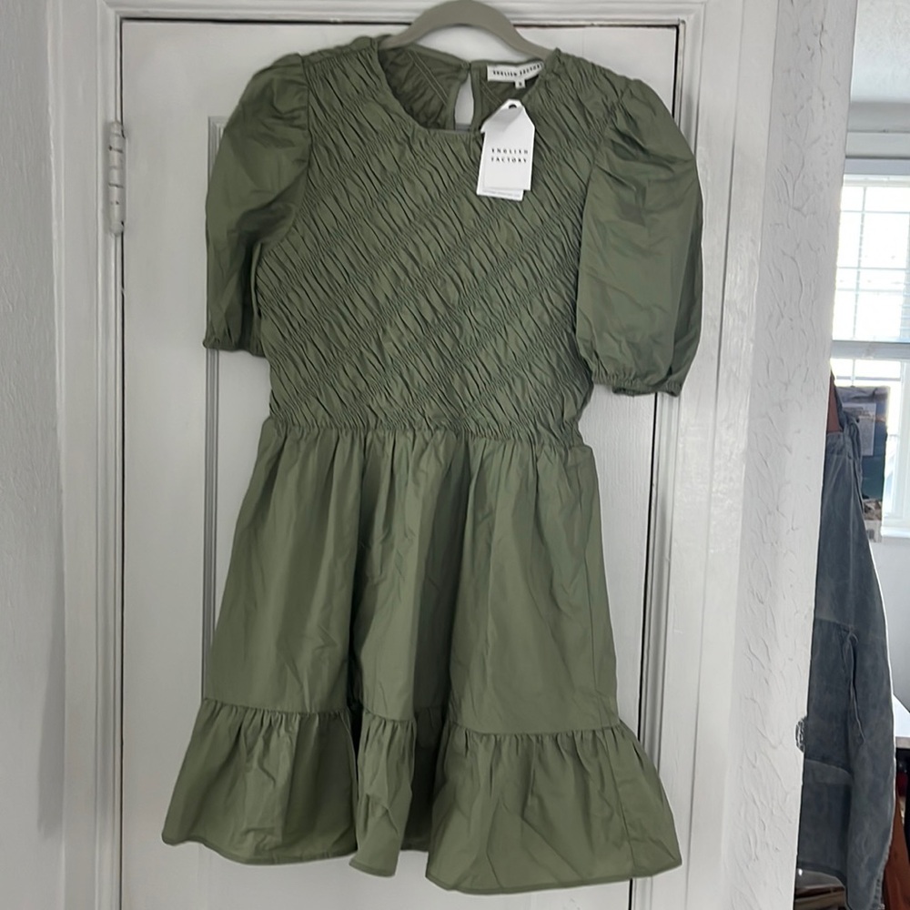 English Factory Sage Mini Dress - NWT